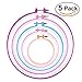 PIXNOR Embroidery Hoops Cross Stitch Hoops Embroidery Quilting Embroidery Circle Set - 5 inch to 10.71 inch