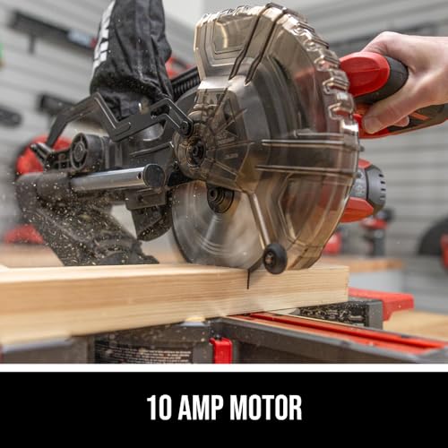 SKIL 10 Amp 7-1/4" Single Bevel Miter Saw with Compact Rail System photo 12