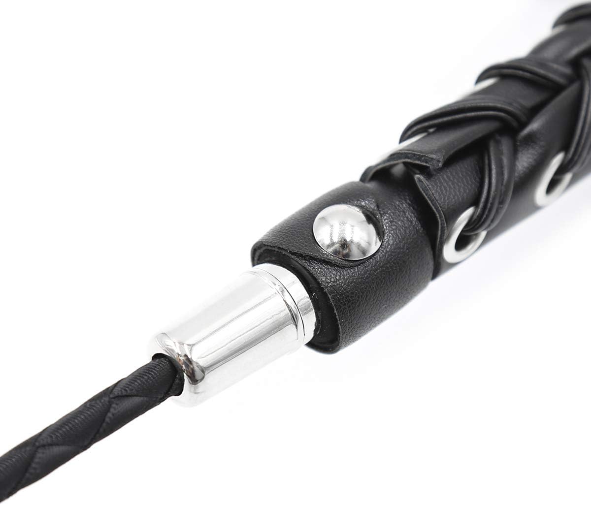 18" Real Riding Crop Braided Handle with Genuine Leather Top | Premium Quality Crops | Equestrianism Horse Crop: Sports & Outdoors