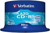 Verbatim 43343 700MB 52x CD-R AZO Crystal 50 Pack Spindle Disc