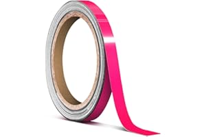VViViD Vinyl Tape Pinstripe Pink Fluorescent Neon Gloss Adhesive Automotive Film (1/4" x 20ft)