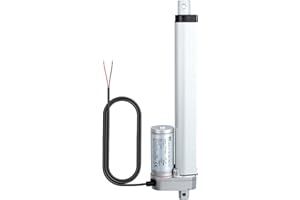 Justech 12V Linear Actuator 160LBS/750N-8inch/200mm 10mm/s Linear Motion Actuator with IP54 Waterproof & Mounting Brackets for Electric Door Window Bed RV Industrial Machinery Vessels Solar Tracker