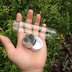 90ml Glass Bottles Aluminium Cap Transparent Clear