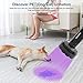 BRIONAC Black Light Flashlight 100 LED 395nm Wavelength Blacklight for Pet (Cat/Dog) Urine Detection with 6AA Batteries (Not Included), Dry Stains, Scorpion and Pet Urine Detector