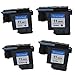 lucky time 4 Pack HP 11 Replacement For HP 11 Printhead C4810A C4811A C4812A C4813A Work With Designjet 500 500 Plus HP Officejet 9110 9120 9130 Business Inkjet 1000 2200