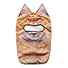 WTACTFUL 3D Animal Ears Balaclava Breathable Cover Hood Face Mask Sun Protection for Skiing Snowmobile Riding Hunting Music Festivals Raves Halloween Party Activities Chinese LiHua Mao (Orange) MEB-19