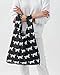 BAGGU Standard Reusable Shopping Bag (One Size, Black Cat)
