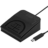 iKKEGOL Upgraded USB Single Foot Pedal Optical Switch Control One Key Program Computer Keyboard Mouse Game Action HID