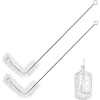 AIEVE Carboy Brush, Carboy Cleaning Brush, 2 Pack 28” Nylon 5 Gallon Carboy Brush Carboy Bottle Brush Carboy Brushes for…