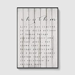 Framed Canvas Home Artwork Decoration Vintage Wood Canvas Wall Art for Living Room, Bedroom - 16x24 inches