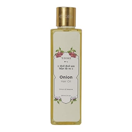 Tjori Organic Onion and Sesame Seeds Hair Oil - Control hair fall- 200 ml