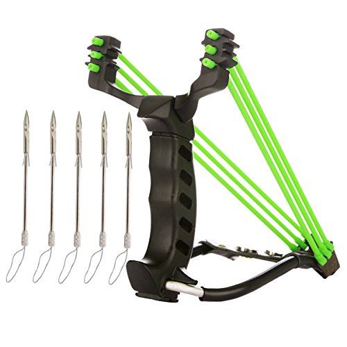 MoreFarther Professional Slingbow Spears Arrow Set for Hunting & Fishing