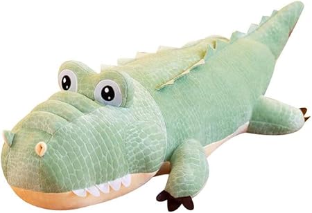 Amazon ワニ ぬいぐるみ 特大 抱き枕 ふわふわ 寝具 クリスマス 誕生日 プレゼント グリーン 50cm ぬいぐるみ おもちゃ