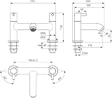 Ideal Standard Ceraline Bath Filler Tap BC188AA Chrome Dual Control Low/High view 6