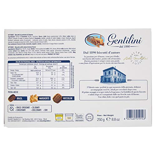 Gentilini Biscotti Vittorio al Profumo di Limone, 250g - immagine 4