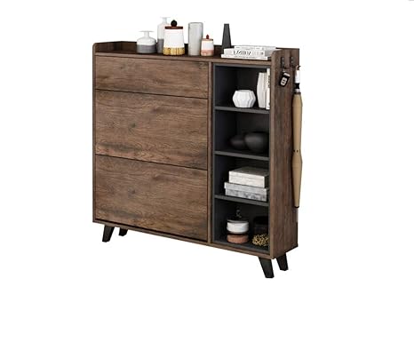 Occmfzd Shoe Rack Modern Ultra Thin Tipping Shoe Cabinet Entry