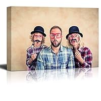 Framed Canvas Wall Art April Day Theme Design Canvas Prints Home Artwork Decoration for Living Room,Bedroom - 12x18 inches