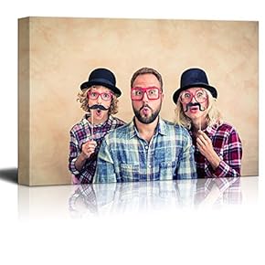 Framed Canvas Wall Art April Day Theme Design Canvas Prints Home Artwork Decoration for Living Room,Bedroom - 12x18 inches