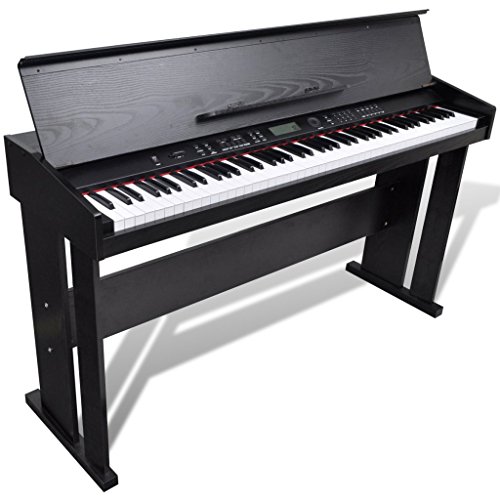 Anself Classic Electronic Digital Piano with 88 Weighted Keys & Music Stand