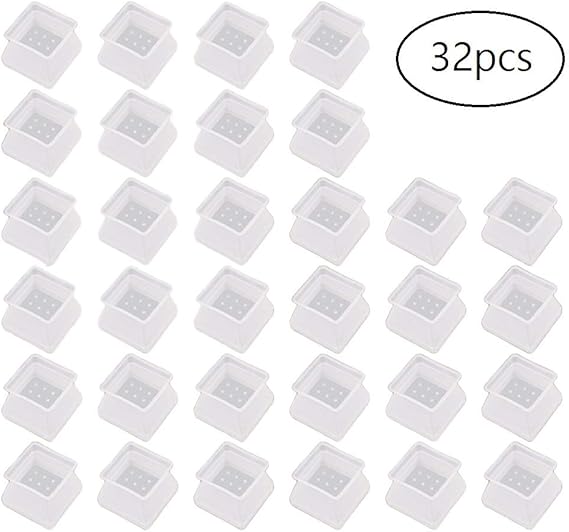 Möbel Silikon Schutzhülle 32 pcs Stuhlbeinkappen Silikon Schutzkappen