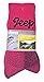 Jeep - 3 Pack Womens Thick Heavy Cushioned Padded Cotton Hiking Boot Crew Socks (Cerise Pink)