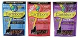 Earthborn Holistic EarthBites Grain-Free Gluten-Free Natural Moist Dog Treats 3 Flavor Variety Bundle: (1) EarthBites Lamb Meal Recipe Treats, (1) EarthBites Hip & Joint Treats, and (1) EarthBites Skin & Coat Treats, 7.5 Oz. Ea. (3 Bags Total)