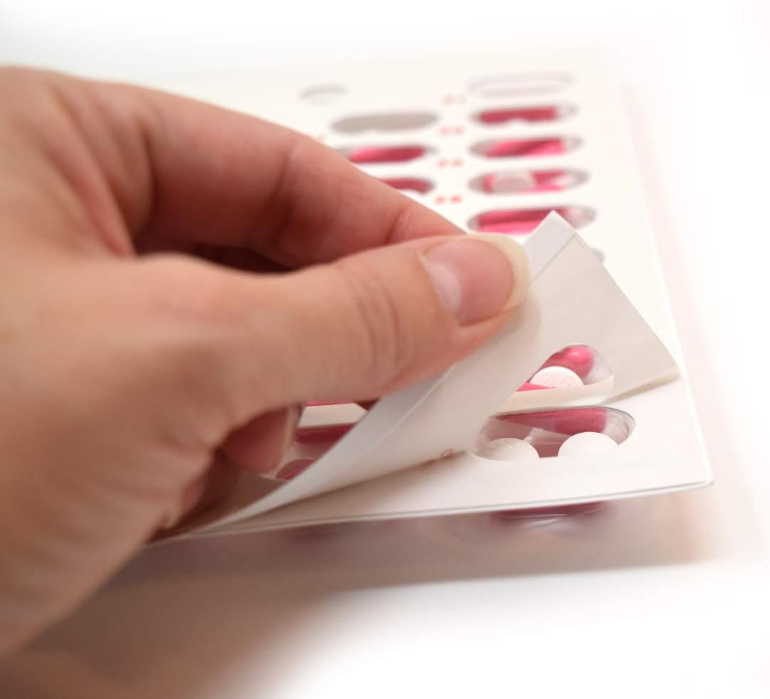 Medi-Aid Monthly Cold Seal Medication Blister Pack System Cards - One Piece Unit Dose Book Fold, (31 Day Monthly - 6 Pack) - Image 5
