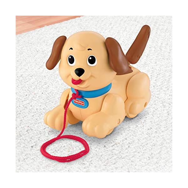Fisher-Price-Lil-Snoopy-Pull-Along-Dog Fisher-Price Lil' Snoopy, pull-along toy dog for walking infants and toddlers ages 12 months and older