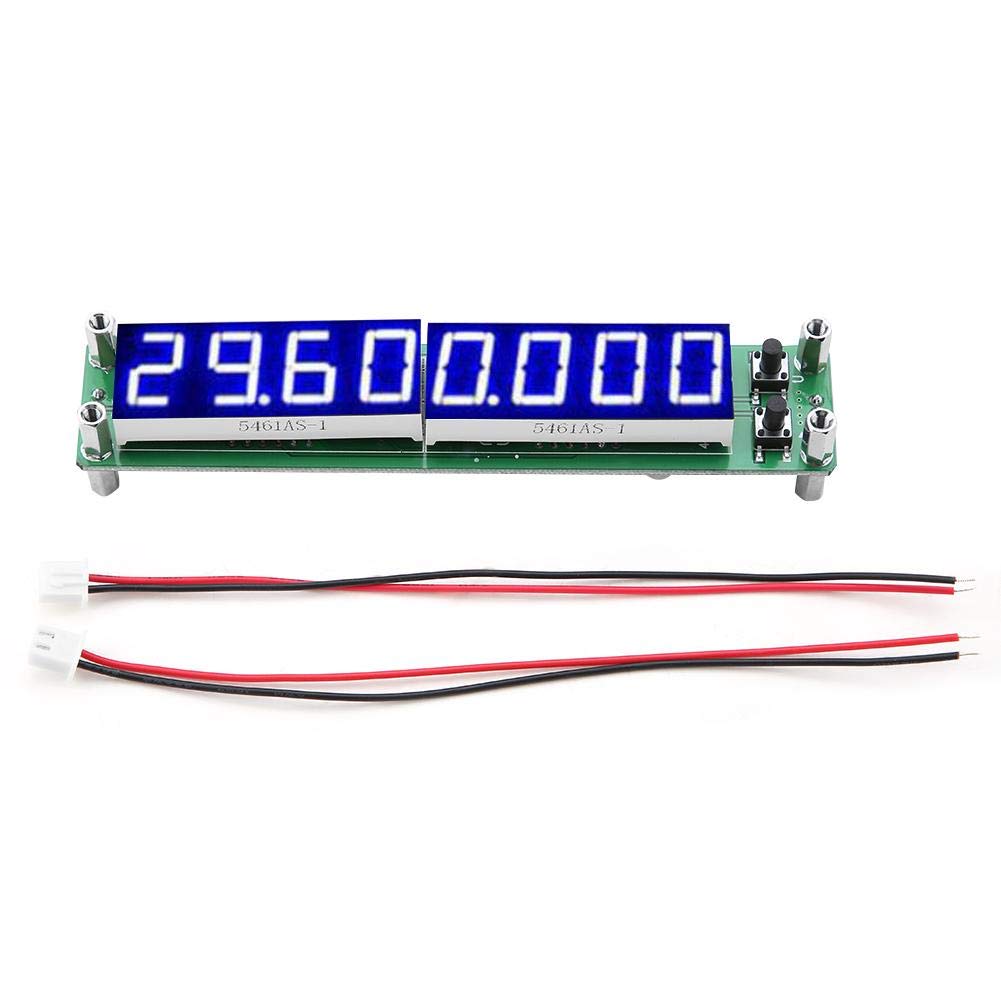 PLJ 8LED H 0 . 1~1000MHz RF Frequency Counter Cymometer Tester Module Accessories for Laboratory Test Industrial Production Equipment Inspection(blue) source and conditioning