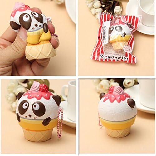 Prettyworld, Squishyfun Cute Panda Cream Super Slow Rising Squishy Original Packing Ballchain Kid Toy