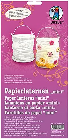 Ursus paper lantern, Weiß, 8 x 10 cm