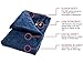 Convenient Gadgets & Gifts USB Heated Shawl and Lap Blanket - Blue Color - USB Heated Throw Perfect Alternative to a Mini Office Desk Heater