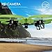 Force1 U818A HD+ RC Drone with Camera for Adults - Long Distance Remote Control Drone Quadcopter with 720P HD Camera, 6-Axis Gyro, Headless Mode, Return Home, 4GB SD Card and 2 Batteries