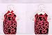 BUUEERR 5 Pack Pearl Beads Metal Elegant Rosette Clothes Hangers for Kids Children Pet Dog (Pink)