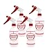 SEASEA Spray Bottles with 6 Labels and 4 Screw caps - Professional Sprayer Cleaning/Food/ Essential Oil Safe - Will Not Leak Adjustable Nozzle, Multi Purpose Use (4 Pack)