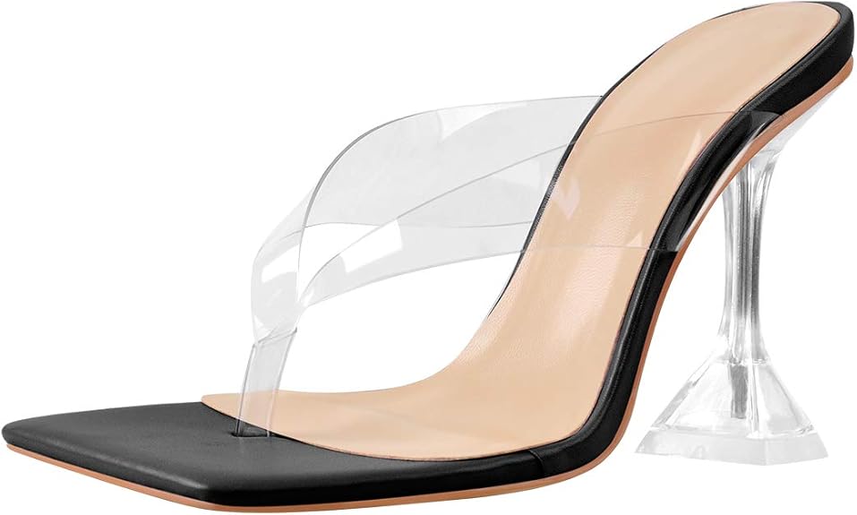 clear thong sandals
