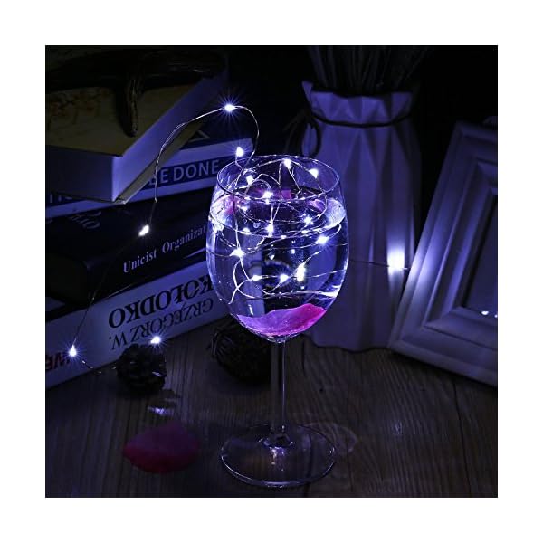 10 Luci Fiabesche LED A Batteria, Catene Luminose Per Decorazioni Interne, Ideali Per Matrimoni, Feste E Addobbi Natalizi, Luce Calda