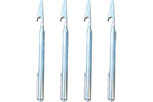 Telescopic Clips 4 Pack for Stainless Steel Retractable Metal Wire Clips with Pocket Clip Wire Fixing Repair Barbecue Car Wor