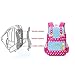 Hearwind Casual Lightweight Wave Point Nylon Lattice Children School Bags Kids Backpakcs