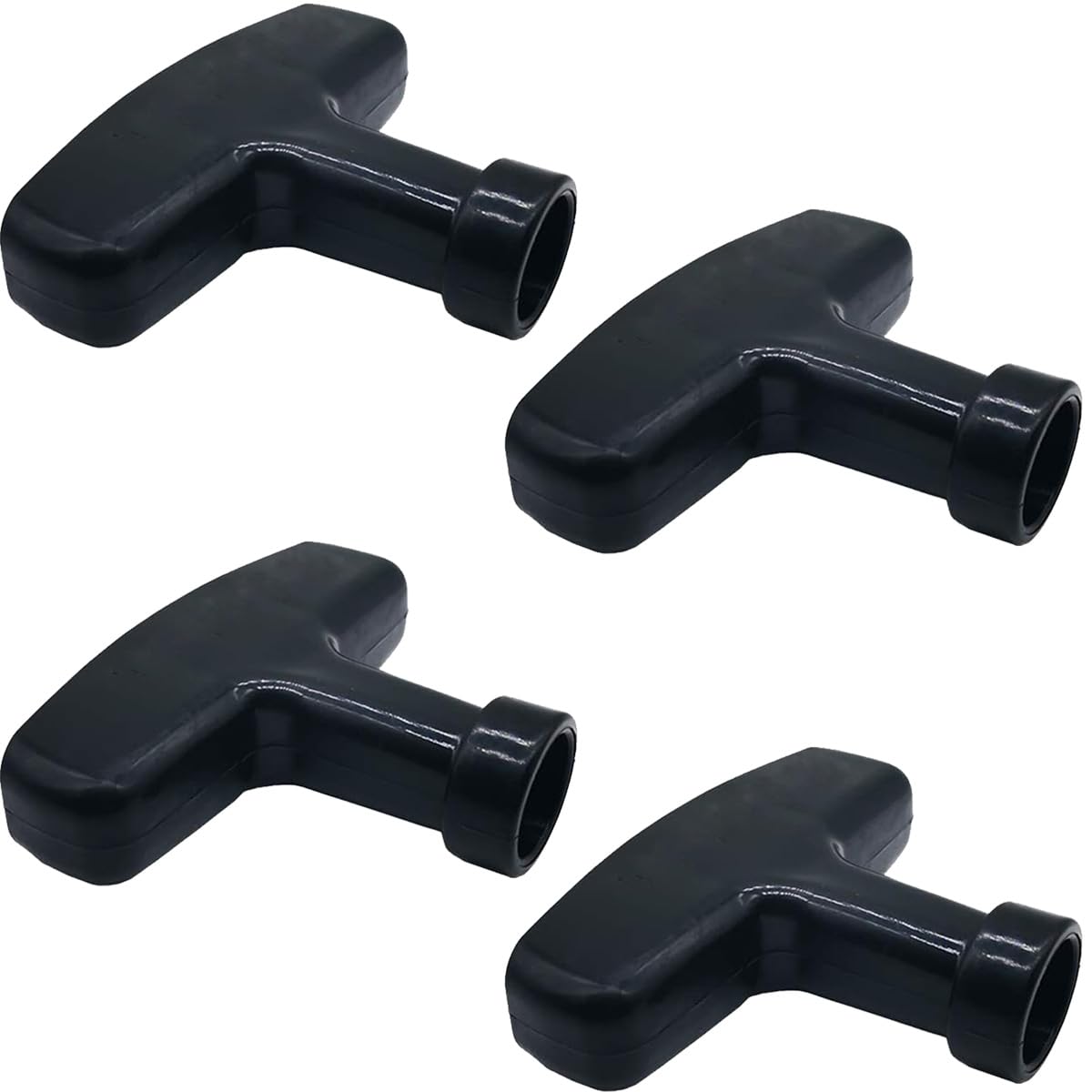 ZAMDOE Gasoline Engine Starter Handle Grip, Recoil Starter Pull Handle Replacement for Lawn Mower Generator Chainsaw Trimmer Edger Brush Cutter Engine Parts for HONDA GX110 GX120 etc 4 pcs