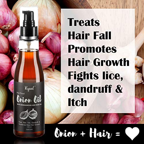 image for Ryaal Hair Food Onion Hair Oil - Nourishing Hair Fall Treatment with 1