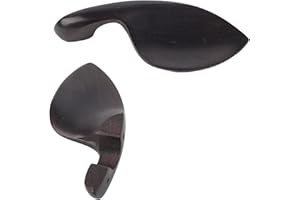 Premium Ebony Wood Violin Chin Rest, Comfortable and Stylish, for 4/4 Size Violins