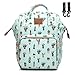 Sunborls(AHONG) Cactus Waterproof Mummy Maternity Nappy Bag Travel Backpack Baby Nursing Bags (Green Cactus),Medium