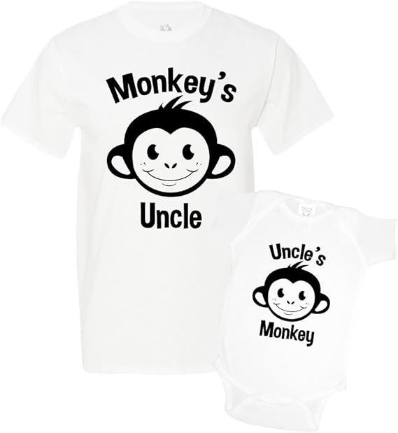 uncle and baby matching shirts
