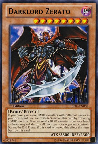 Yu-Gi-Oh! - Darklord Zerato (BP02-EN060) - Battle Pack 2: War of the Giants - 1st Edition - Rare