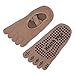 Yoga Socks Non Slip Skid Low Cut Barre Pilates with Grips for Women 4 Pack by Cosfash