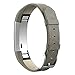 Fitbit Alta HR and Alta Bands Leather, Akale Genuine Leather Band With Buckle Replacement Wristband Small & Large for Fitbit Alta HR and Alta, Grey