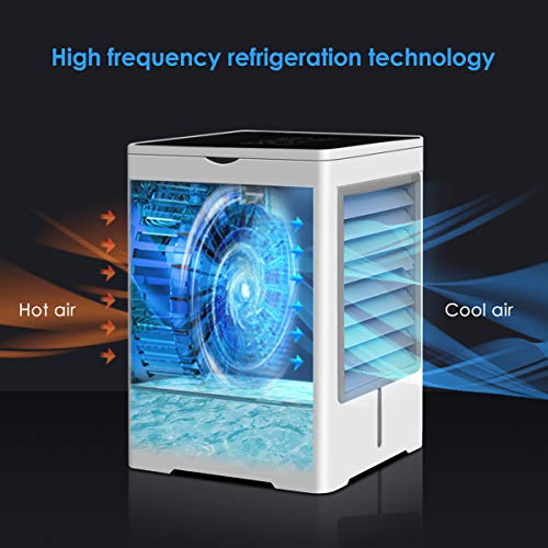 Portable Space Air Conditioner, Personal Air Cooler 3 in 1 Mini USB