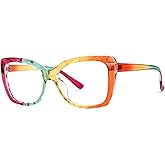 VOOGLAM Blue Light Glasses for Women Anti Eyestrain Dry Eyes UV Computer Phone TV Eyewear Fashion Letitia