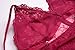Unilove Sexy Lace Babydoll Lingerie for Women Strap Nightgown Chemise Pajamas-Red M